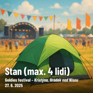 Stan ke GOLDIES Festivalu 27. 6. 2025