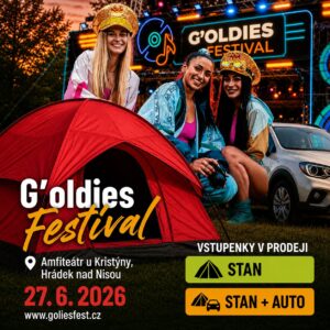 Stan a stan + auto ke G’OLDIES Festivalu Hrádek nad Nisou (27. 6. 2026)